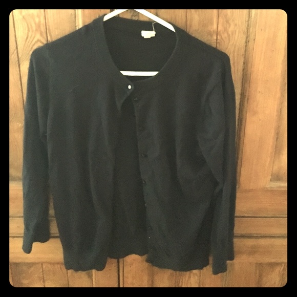 J Crew Navy Blue Cardigan