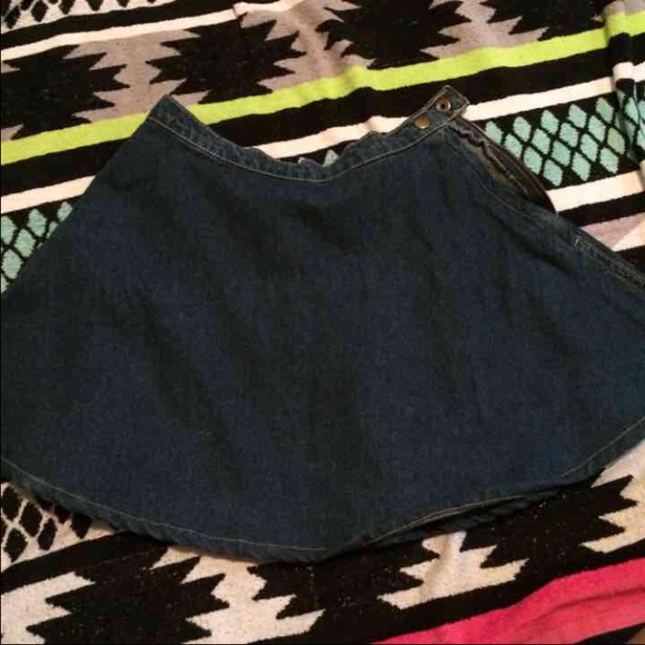 American apparel denim a line skirt s