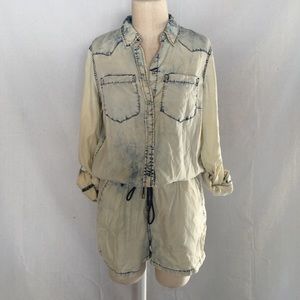 Chambray Romper - NWT