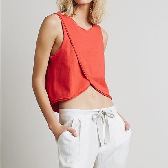 Free People Tops - Free People || We the Free || Bungalow Tank coral