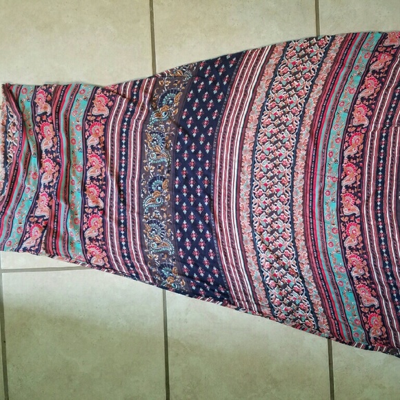 Printed Maxi Skirt