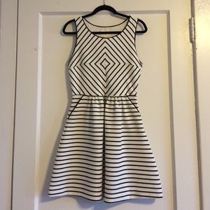 Maeve Mitred Stripe Dress