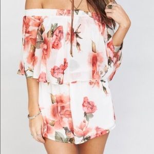 Show me your mumu rosarita romper in romuntic rose
