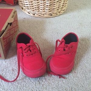 Vans. True Red Toddler Sneakers