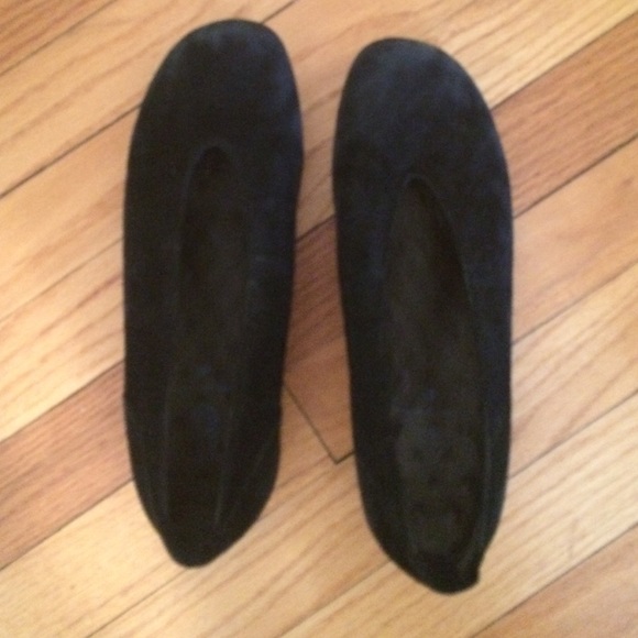 Wolky Shoes - Wolky black suede slip on ballet shoe