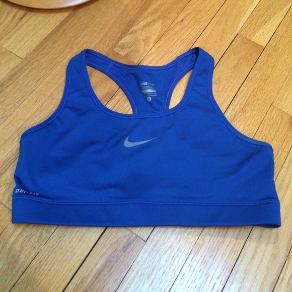 Blue Nike Pro Sports Bra