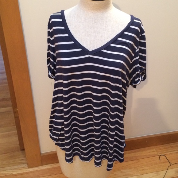 Soft & Sexy Blue & White Striped T