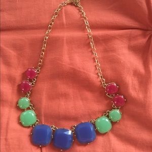 multi colored statement necklace!