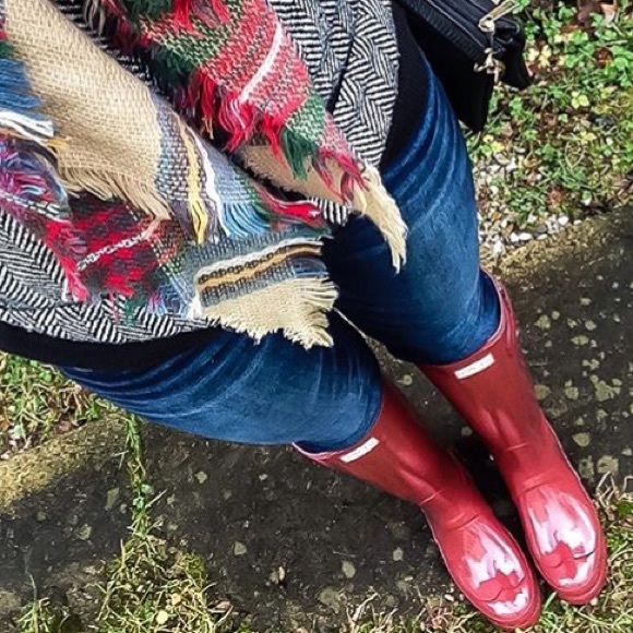 Hunter Boots lava red