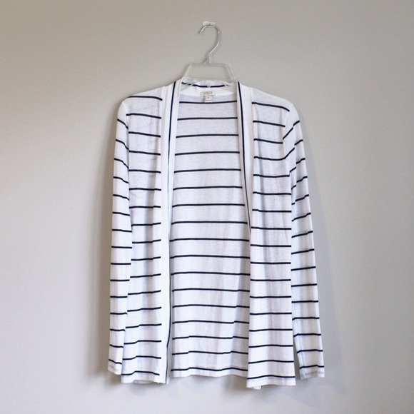 Striped JCrew Factory Cardigan