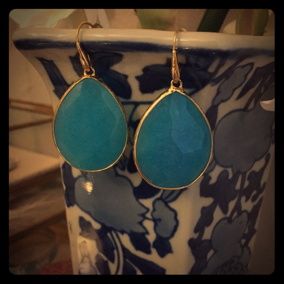 Stella & Dot Jewelry - Stella and Dot Turquoise Serenity Earrings