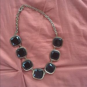 black and gold statement necklace