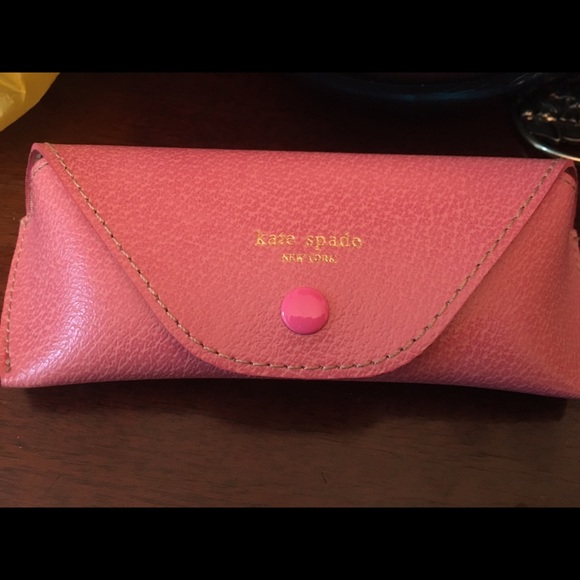 KATE SPADE glasses case pink