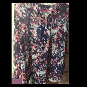 A.n.a. Sheer top- long sleeve