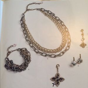 Botanic necklace and bracelet