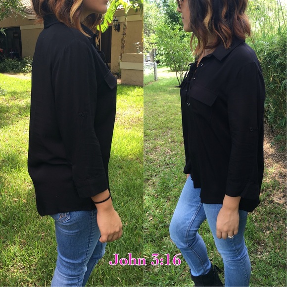 Casual lace up tops - Picture 2 of 3