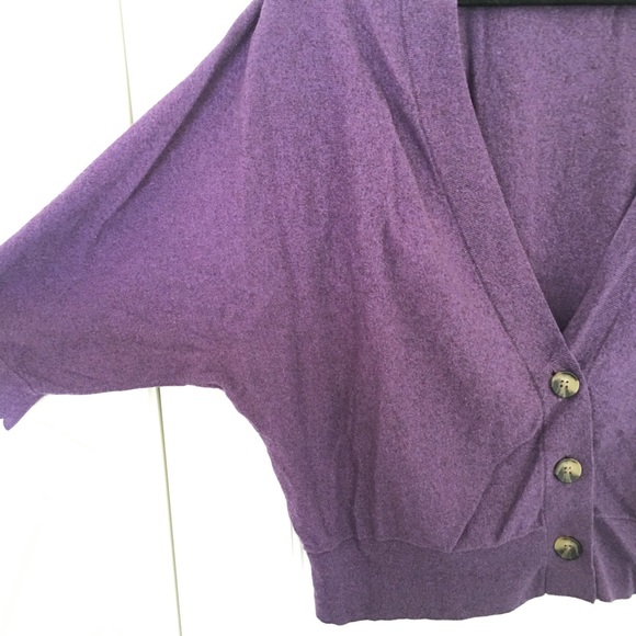 American Eagle purple dolman sleeve cardigan - Picture 3 of 4