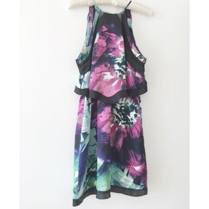 Silky Tropical Floral Print Forever21 Dress