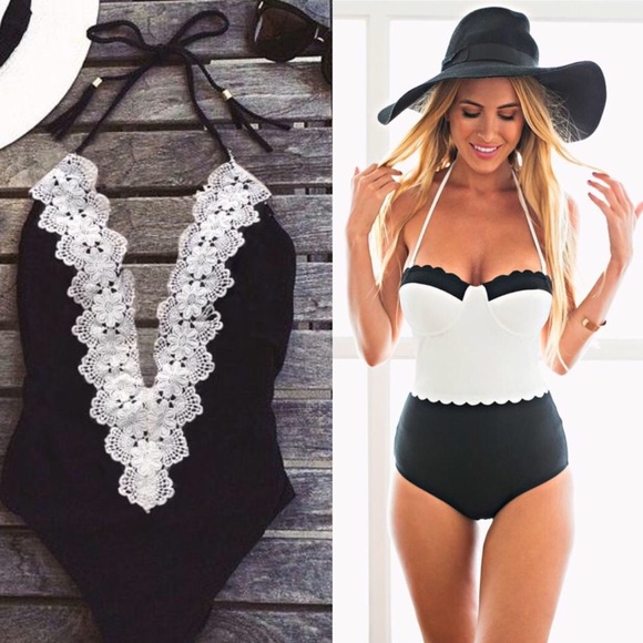 2 Lookbook Store swim suits *NEW Never Worn! *SZ 6