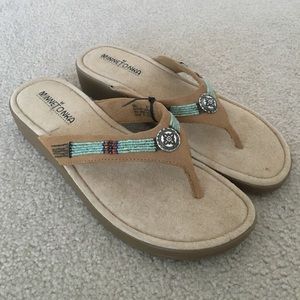 Minnetonka embroidered sandals