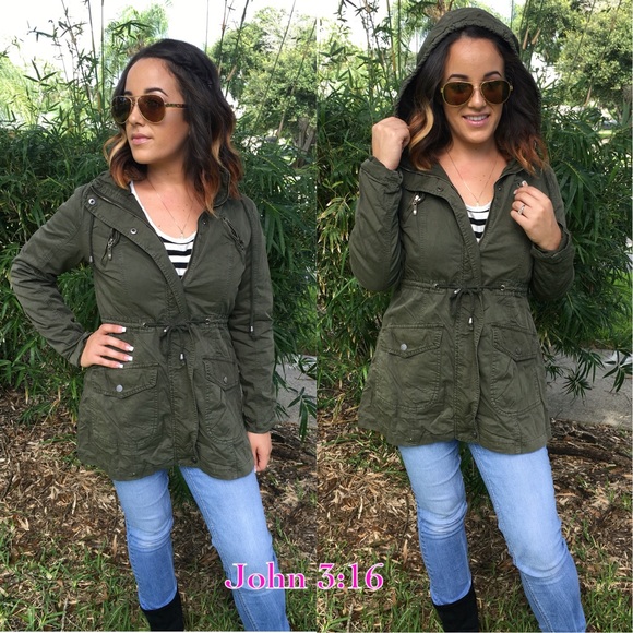 Jackets & Blazers - Olive utility jackets