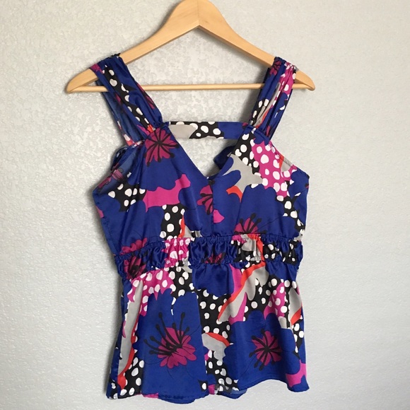 VIBRANT COUTURE FLORAL PRINT TOP - Picture 4 of 4