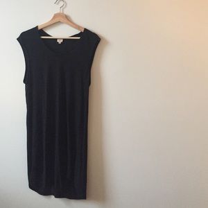 Aritzia charcoal jersey dress