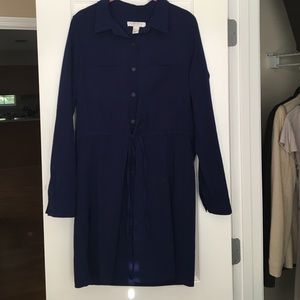 Forever 21 navy shirt dress