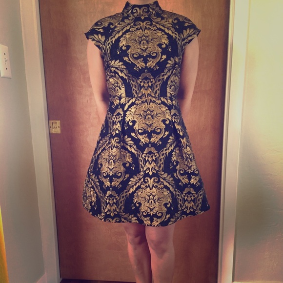 Chi Chi London Brocade Dress