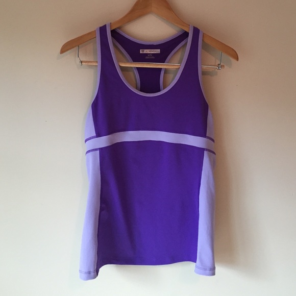 Two Tone Purple Workout Tank