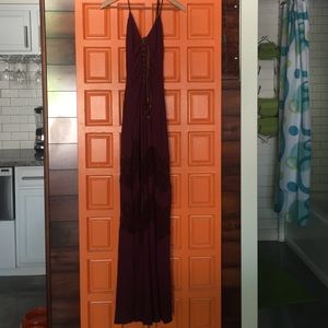 Beautiful Burgundy Sky Dress.  Worn Once. Medium.