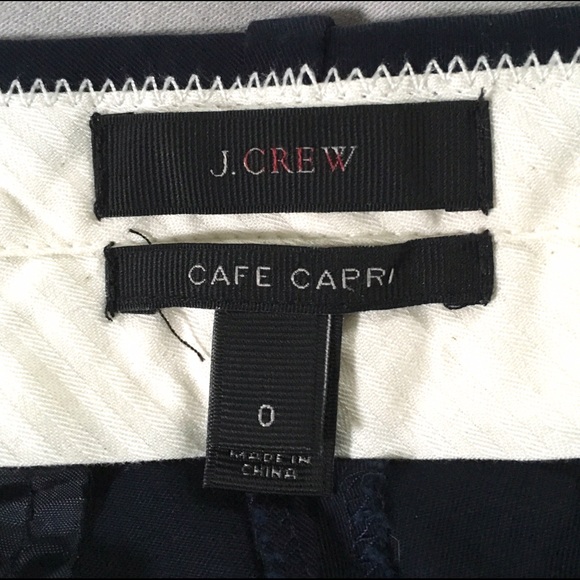 BUNDLED! J. Crew Cafe Capri In Tuxedo Stripe - Picture 4 of 4