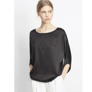 Vince silk satin envelope blouse in blk ✨reduced✨