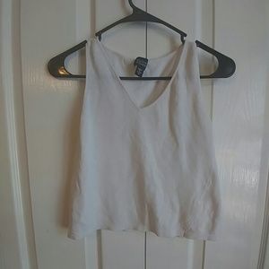 White Eileen Fisher Knitted Crop Top