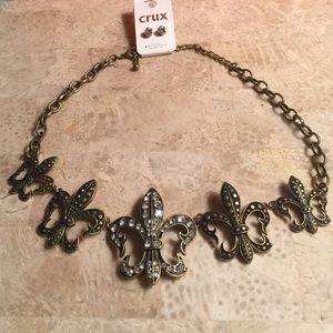 Fluer de lis necklace set #1