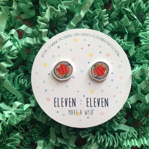 Eleven Dot Dot Eleven Jewelry - Sushi Roll Stud Post Earrings