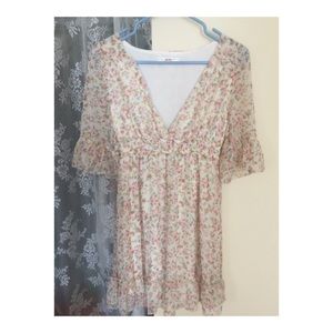 floral chiffon dress