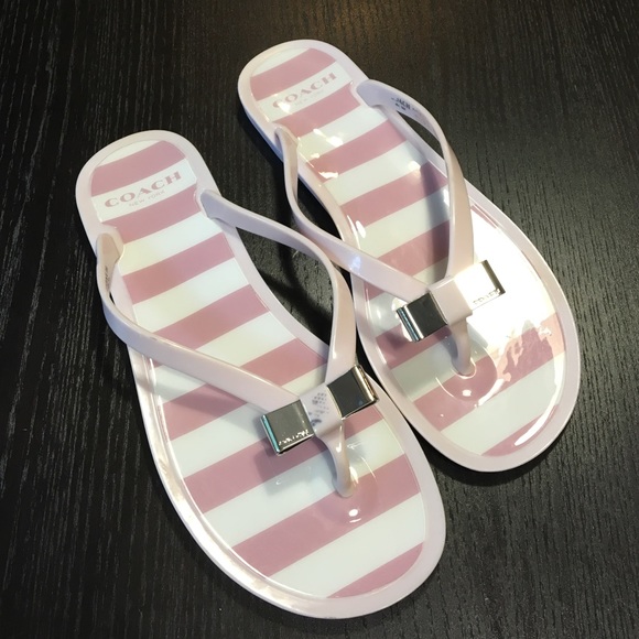Coach Size 5 Pink Flip Flops