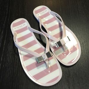 Coach Size 5 Pink Flip Flops
