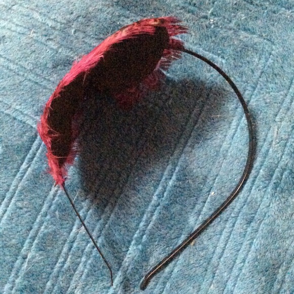 New Fuchsia Peacock Headband OS - Picture 2 of 2