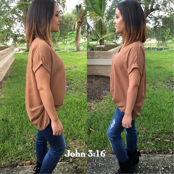Chic mocha blouse - Picture 2 of 4