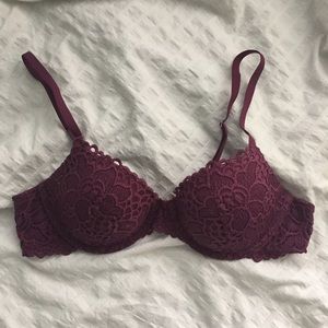 Lacey Burgundy Aerie Bra