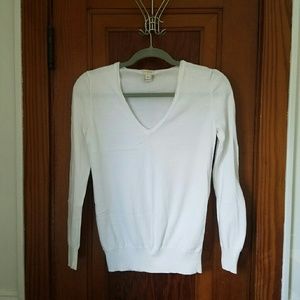 J. Crew White Sweater
