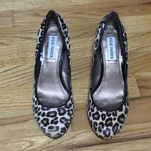 Steven Madden Ulltra-L Leopard Pumps - Picture 1 of 4