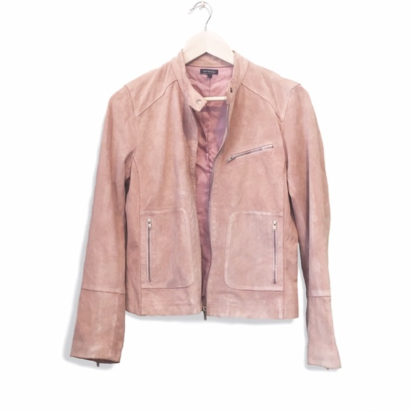 Genuine Suede Blush Leather Jacket