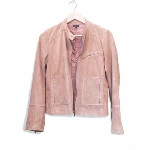 Genuine Suede Blush Leather Jacket