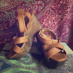 Steve Madden Platform Wood Wedge