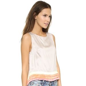 Mara Hoffman Fringe Open Back Top Sz L, NEW w TAGS