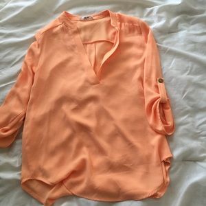 Orange blouse