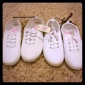 faded glory white canvas shoes